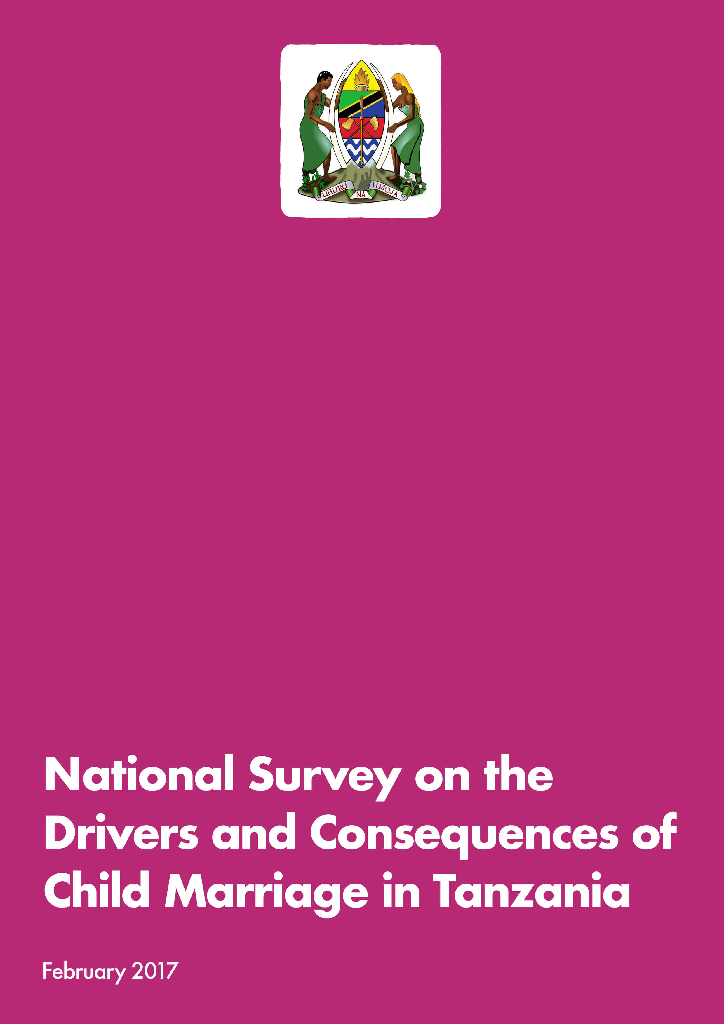 National Survey on the Drivers and Consequences of Child Marriage in Tanzania