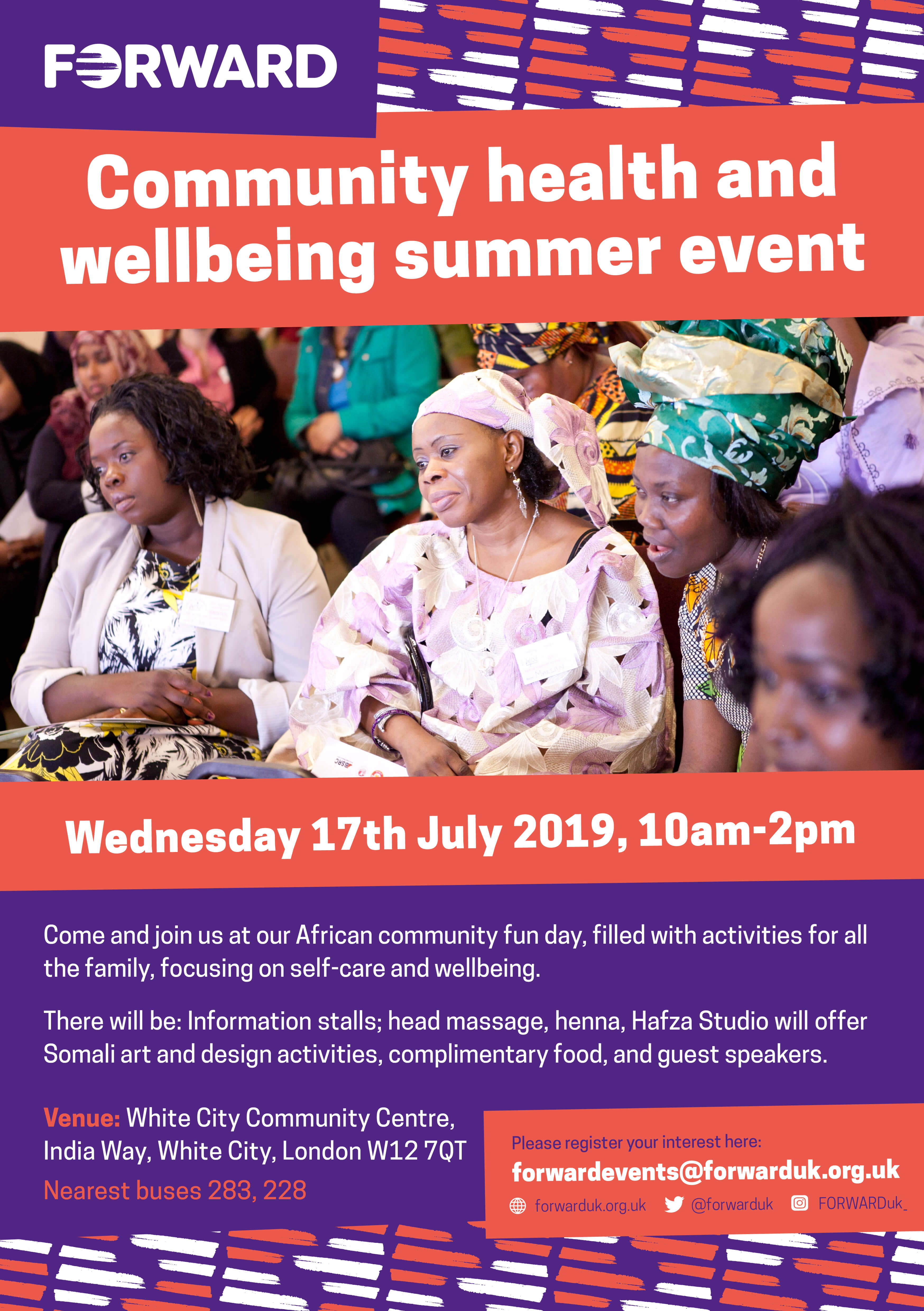 Community Health and wellbeing summer event