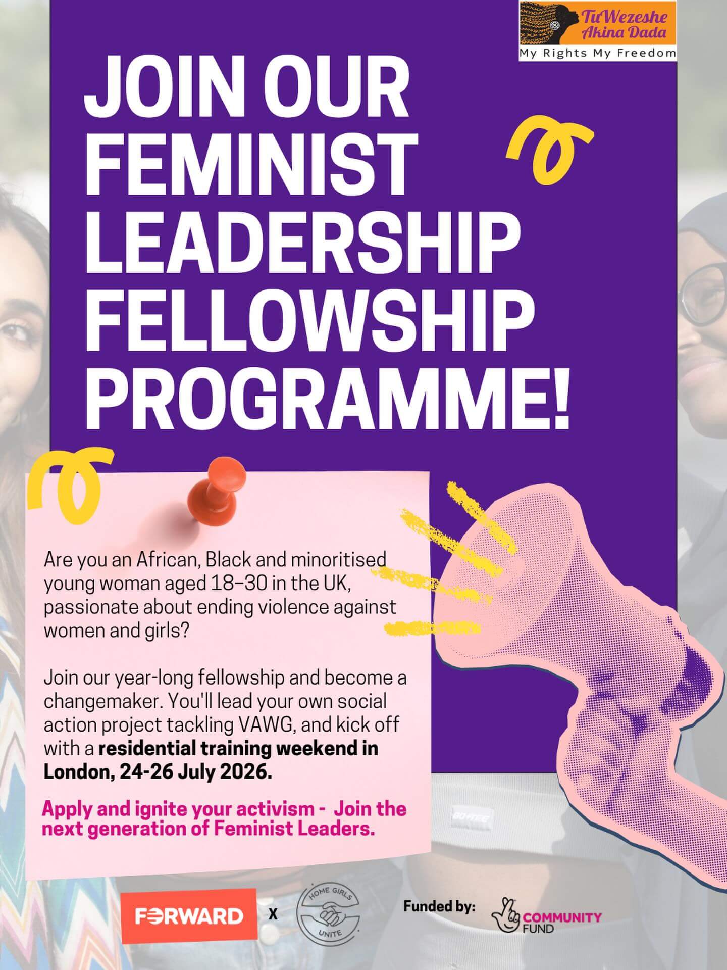 Join the Tuwezeshe Feminist Leadership Fellowship Programme
